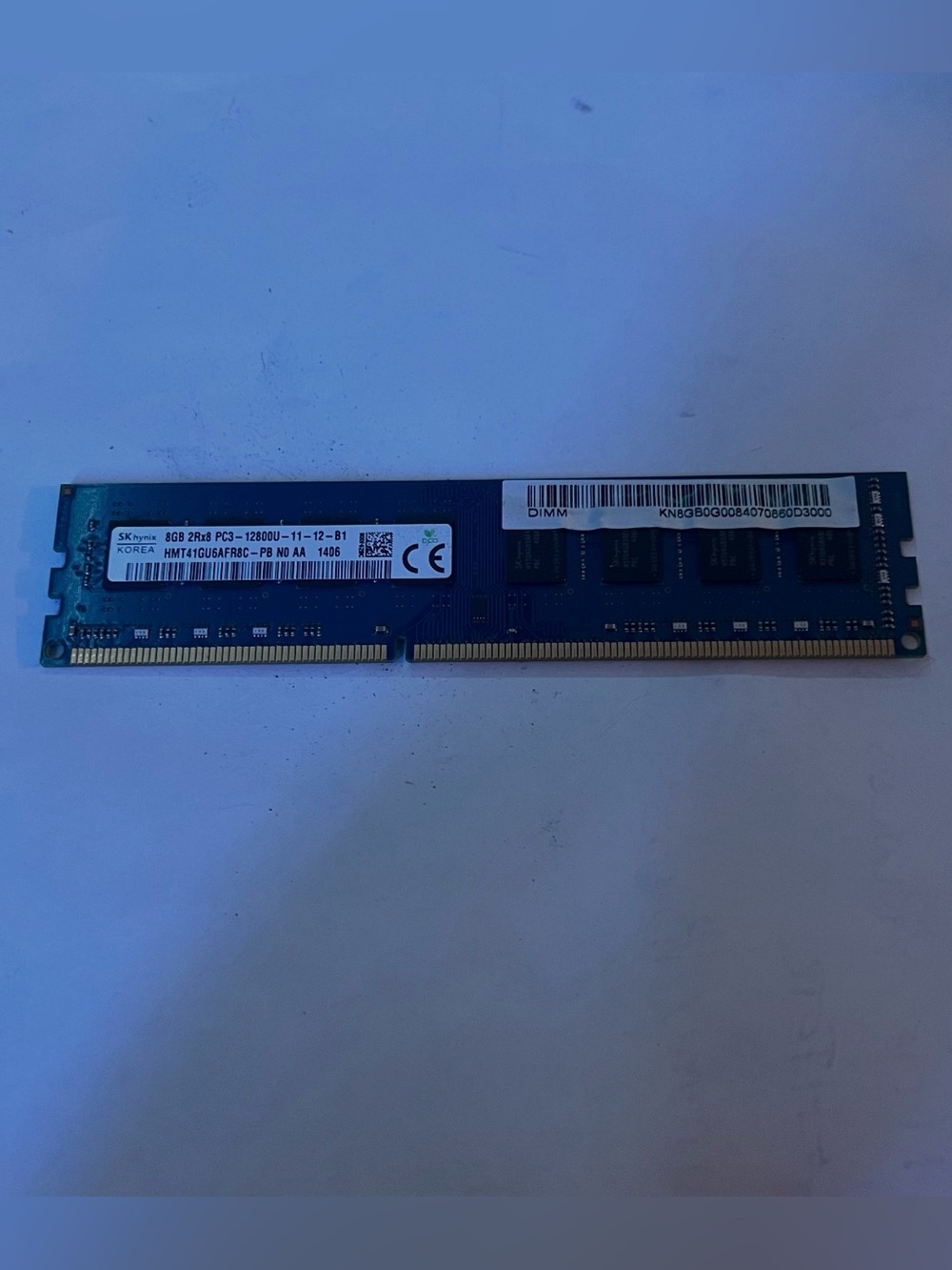 SK Hynix 8GB DDR3 RAM module (model HMT41GU6AFR8C-PB)